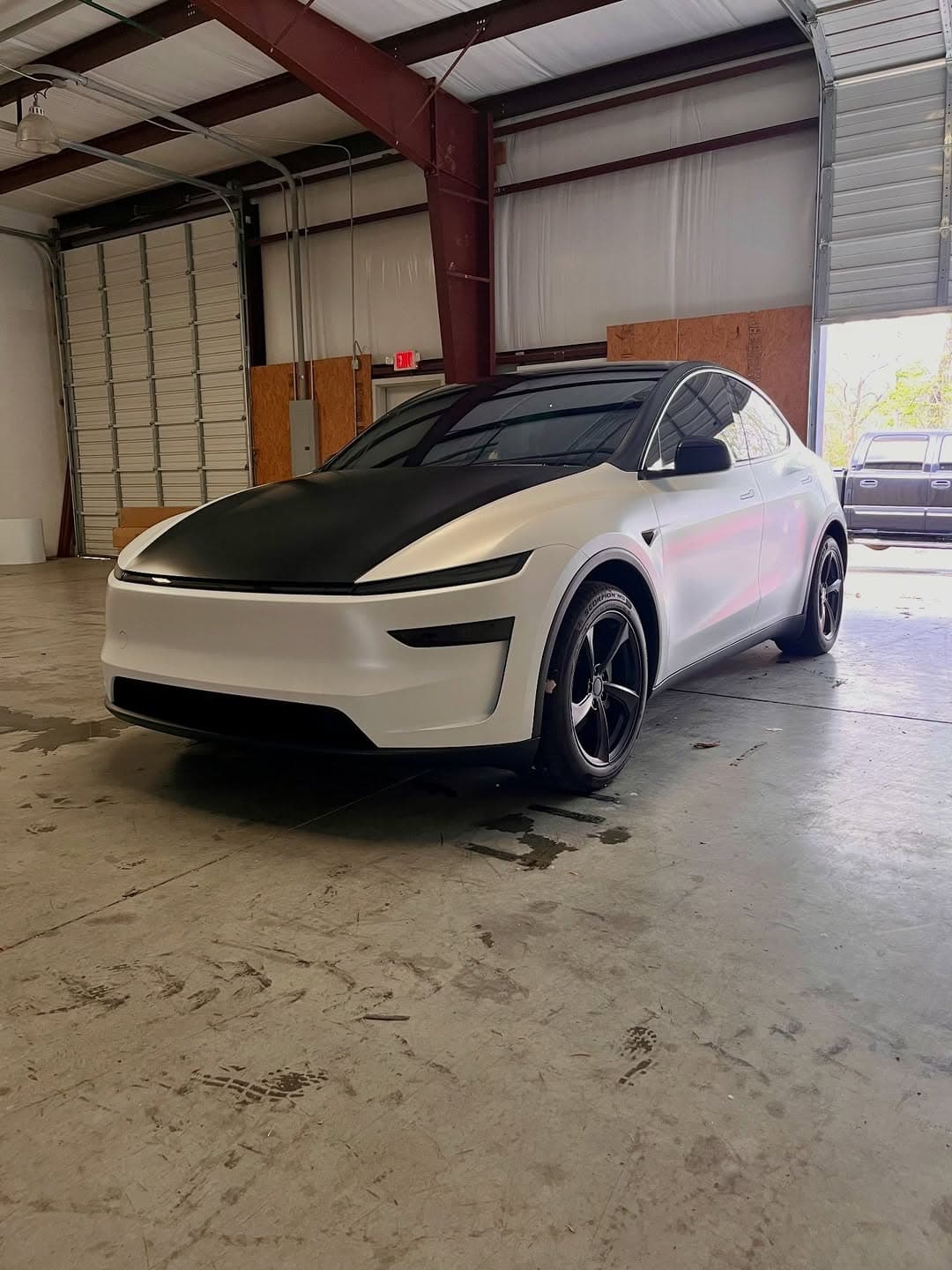 Hand-washed Tesla exterior detail, Buford GA