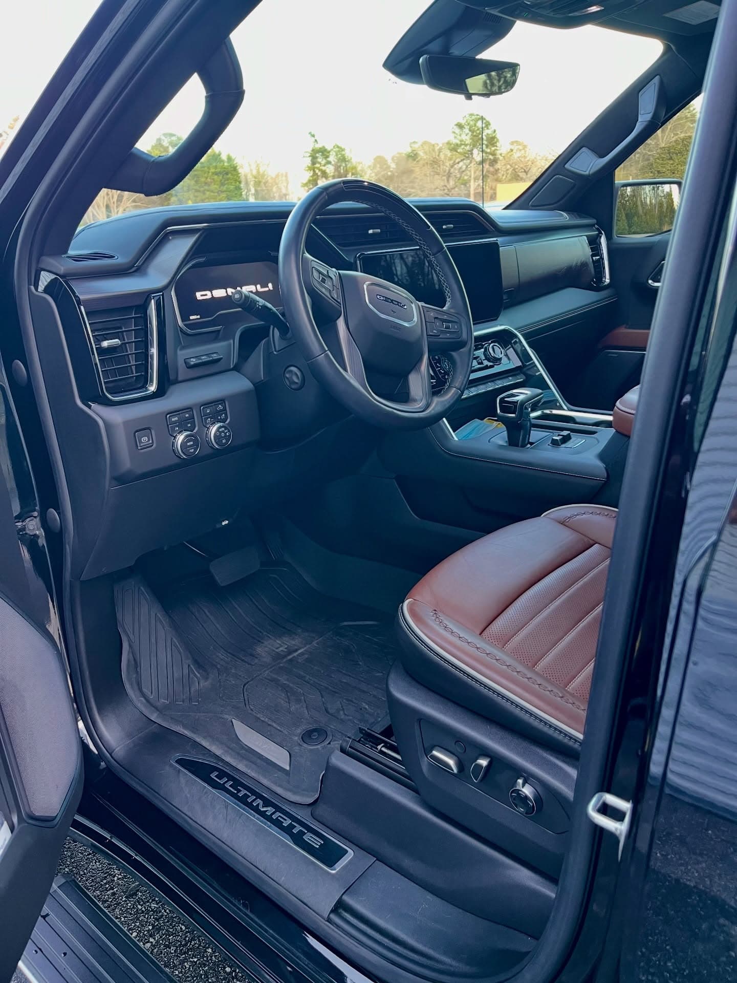 Spotless GMC Denali cockpit after a full interior detail, Adams Detailing Cumming GA
