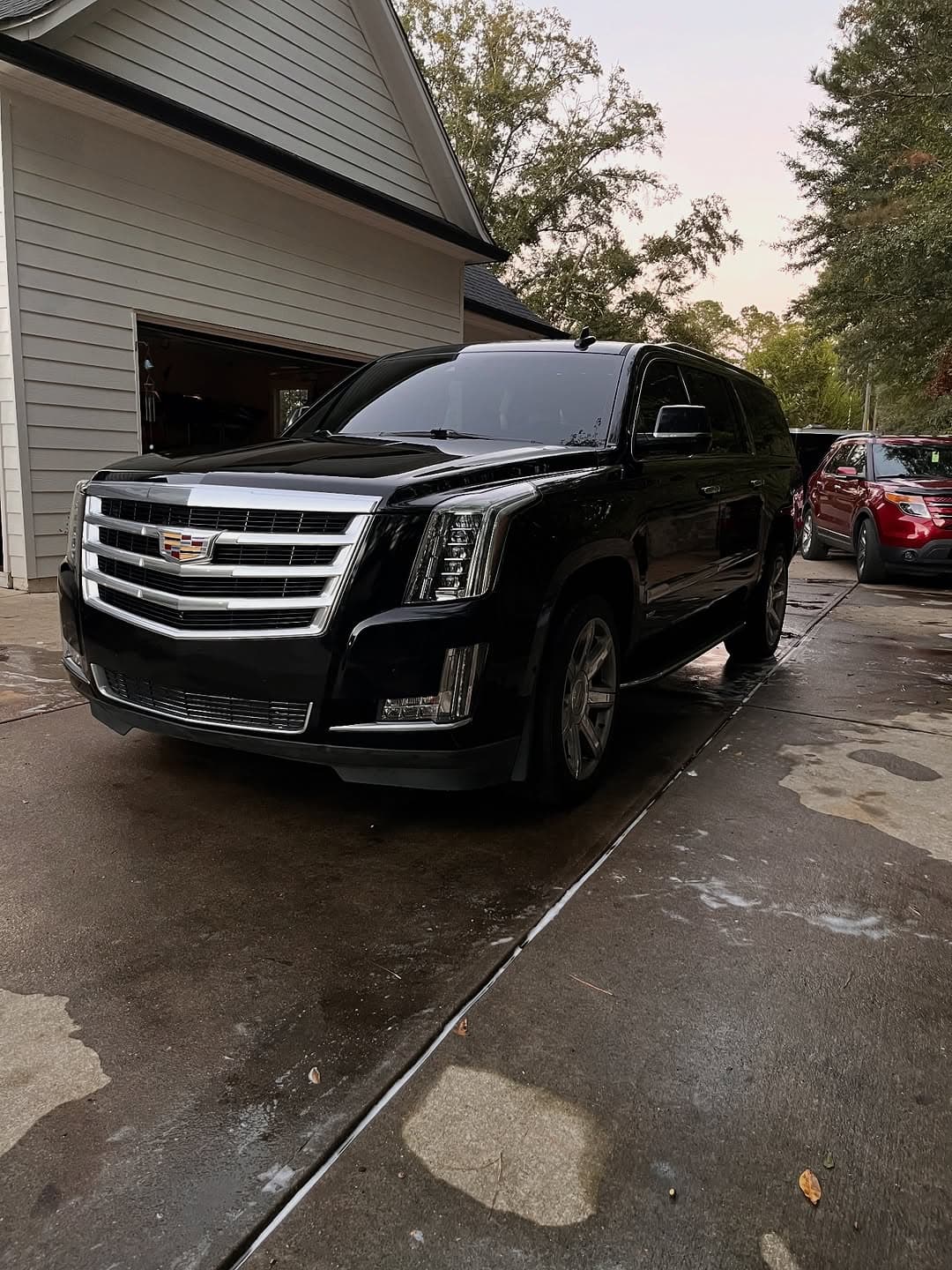 Paint correction on a Cadillac, Cumming GA