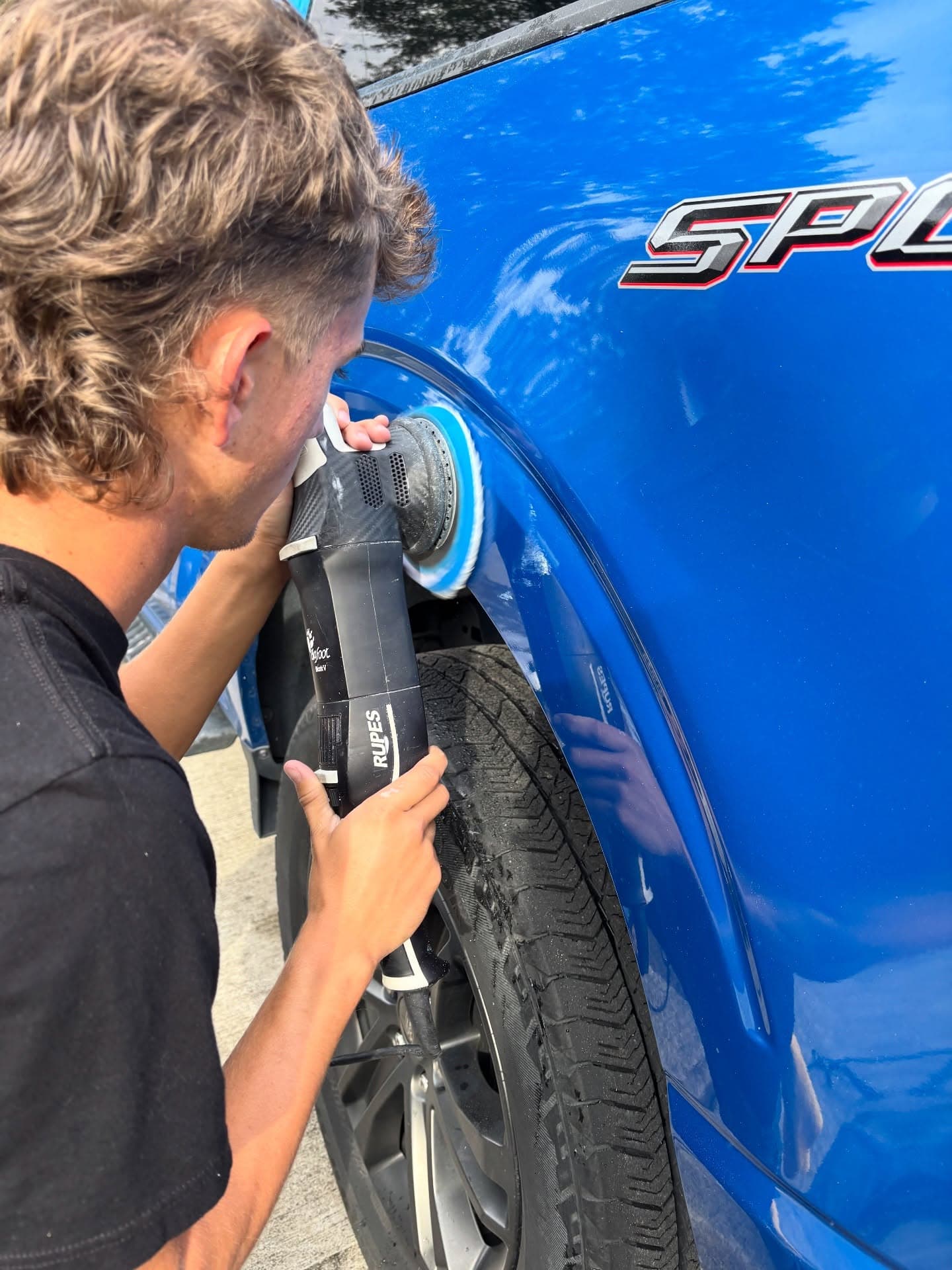 Paint correction on a correction work, Cumming GA