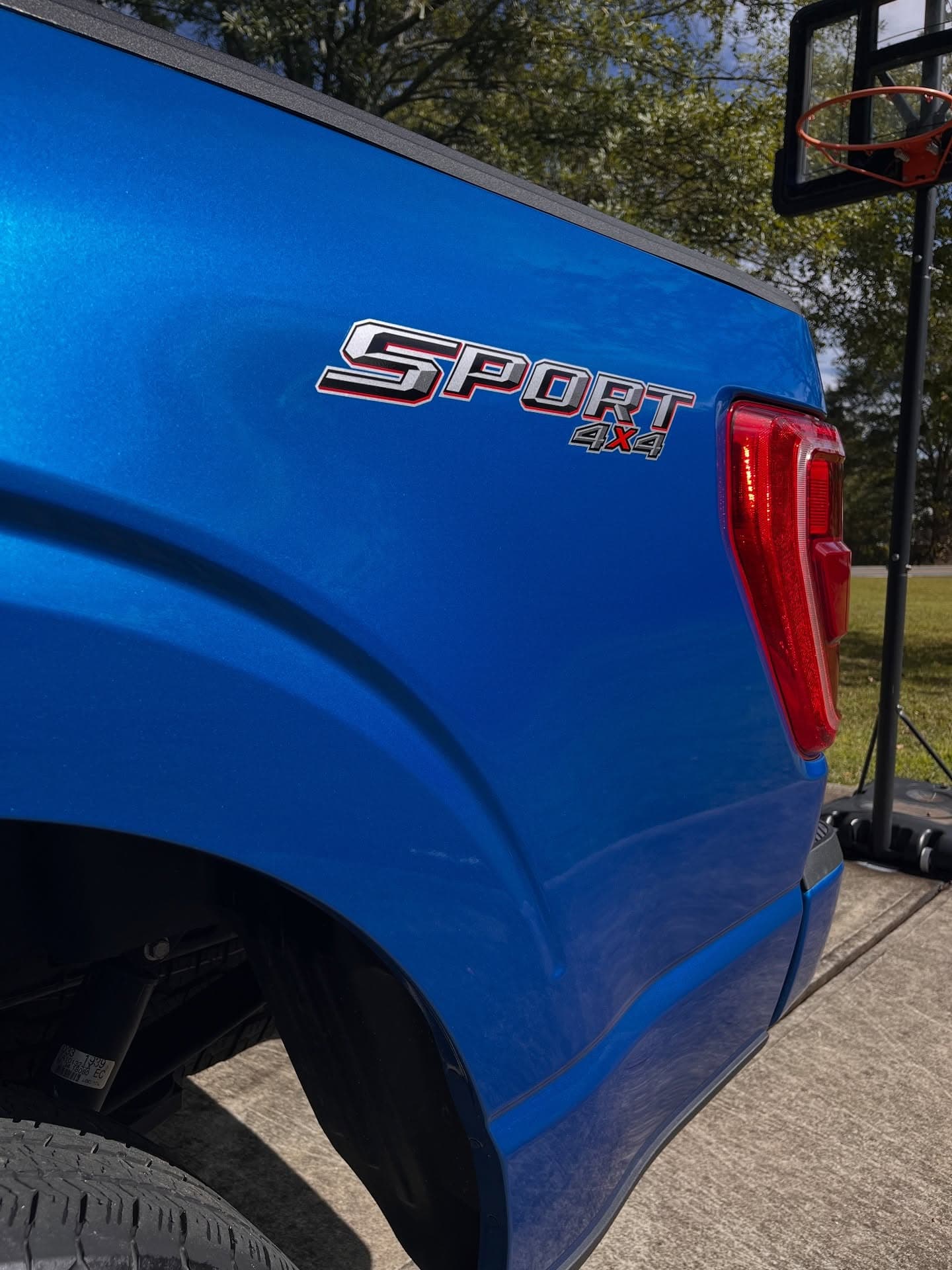 Truck exterior paint after a maintenance detail visit — restored gloss and clarity, Cumming GA